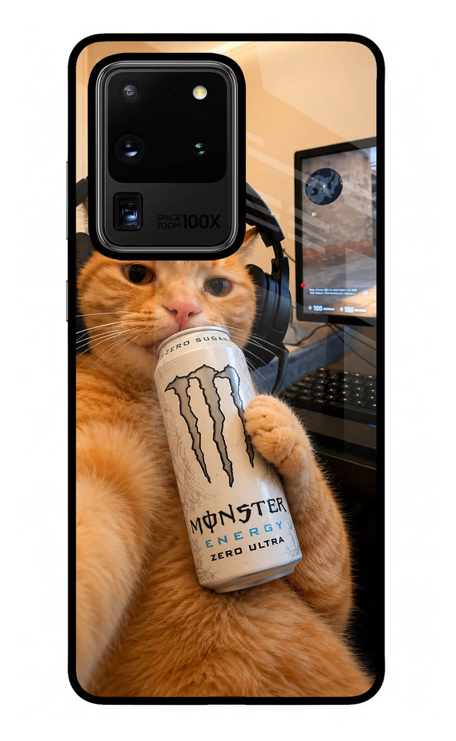 Gamer Cat Energy Samsung S20 Ultra Glass Case