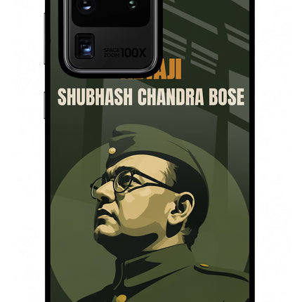 Netaji Legacy Samsung S20 Ultra Glass Case Back Cover by Casekaro