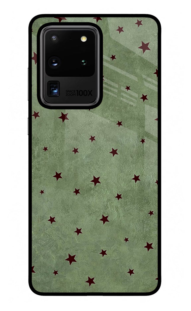 Green Stars Samsung S20 Ultra Glass Case