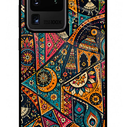 Folk Print Samsung S20 Ultra Glass Case