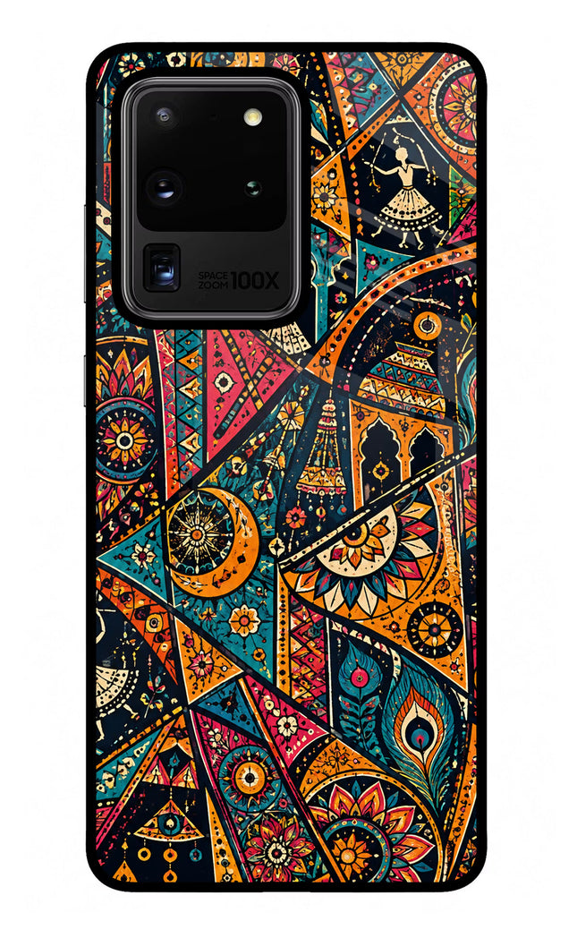 Folk Print Samsung S20 Ultra Glass Case