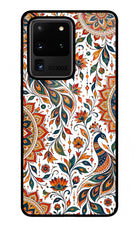 White Mayura Samsung S20 Ultra Glass Case