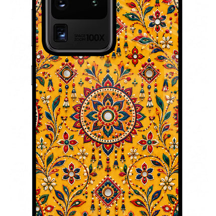 Sunlit Aura Samsung S20 Ultra Glass Case Back Cover by Casekaro