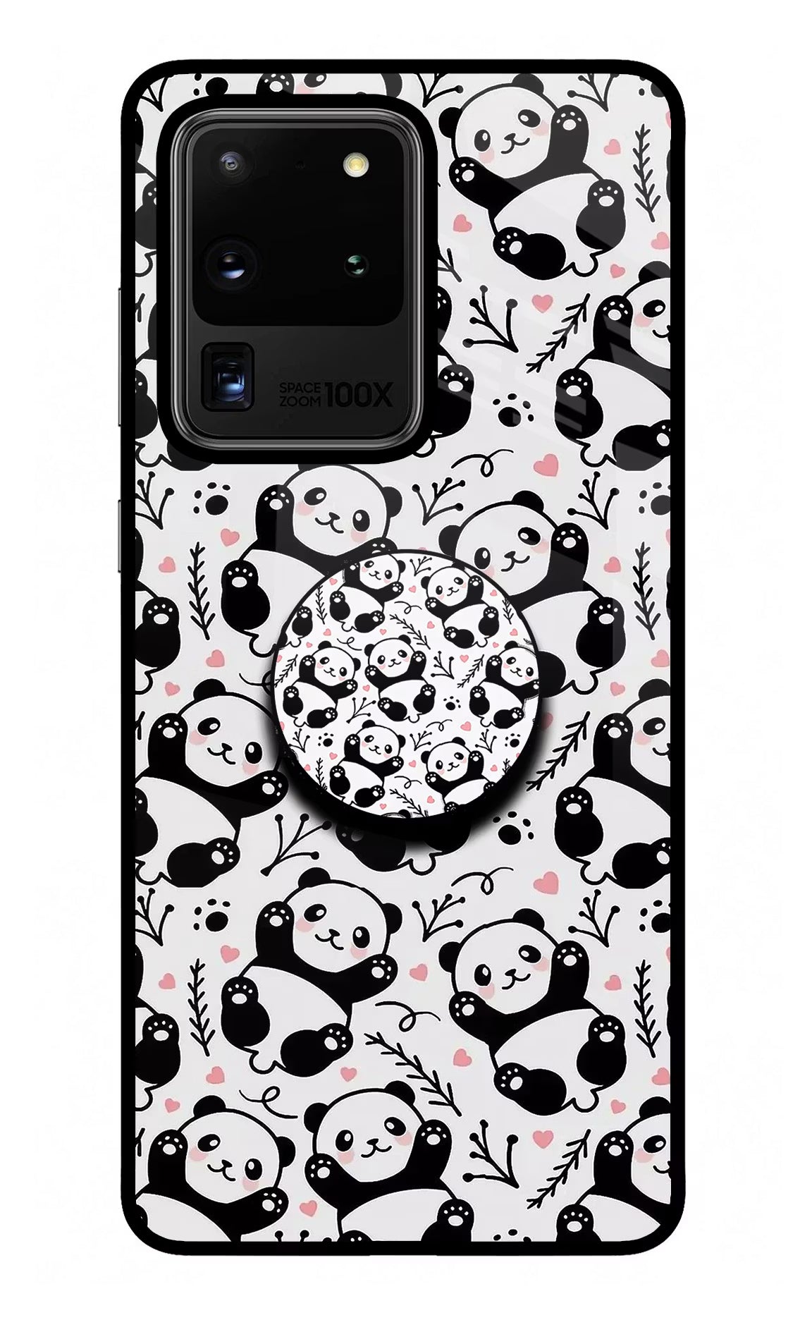 Cute Panda Samsung S20 Ultra Pop Case by Casekaro
