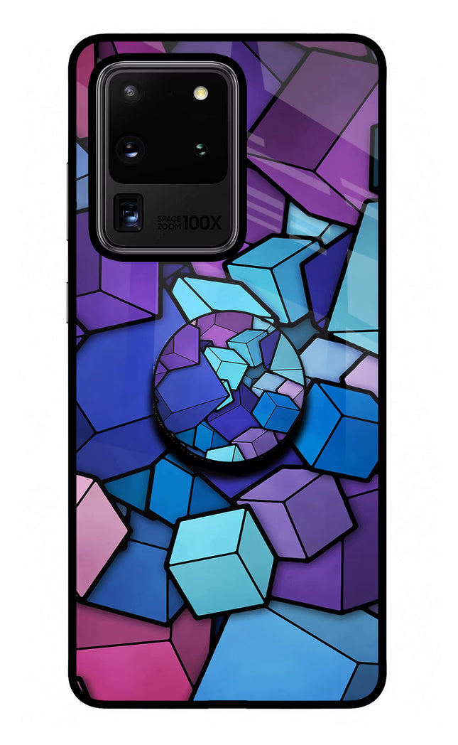 Cubic Abstract Samsung S20 Ultra Pop Case by Casekaro