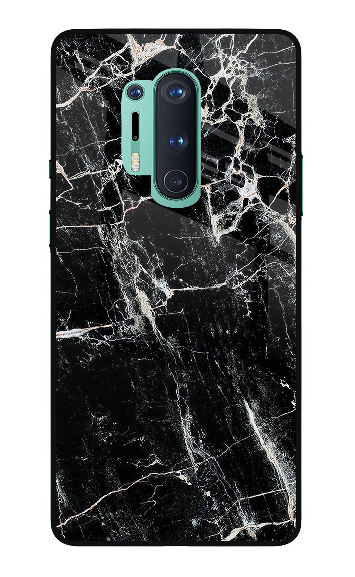 Black Marble Texture Oneplus 8 Pro Back Cover