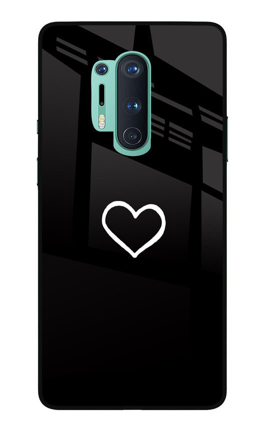 Heart Oneplus 8 Pro Glass Case