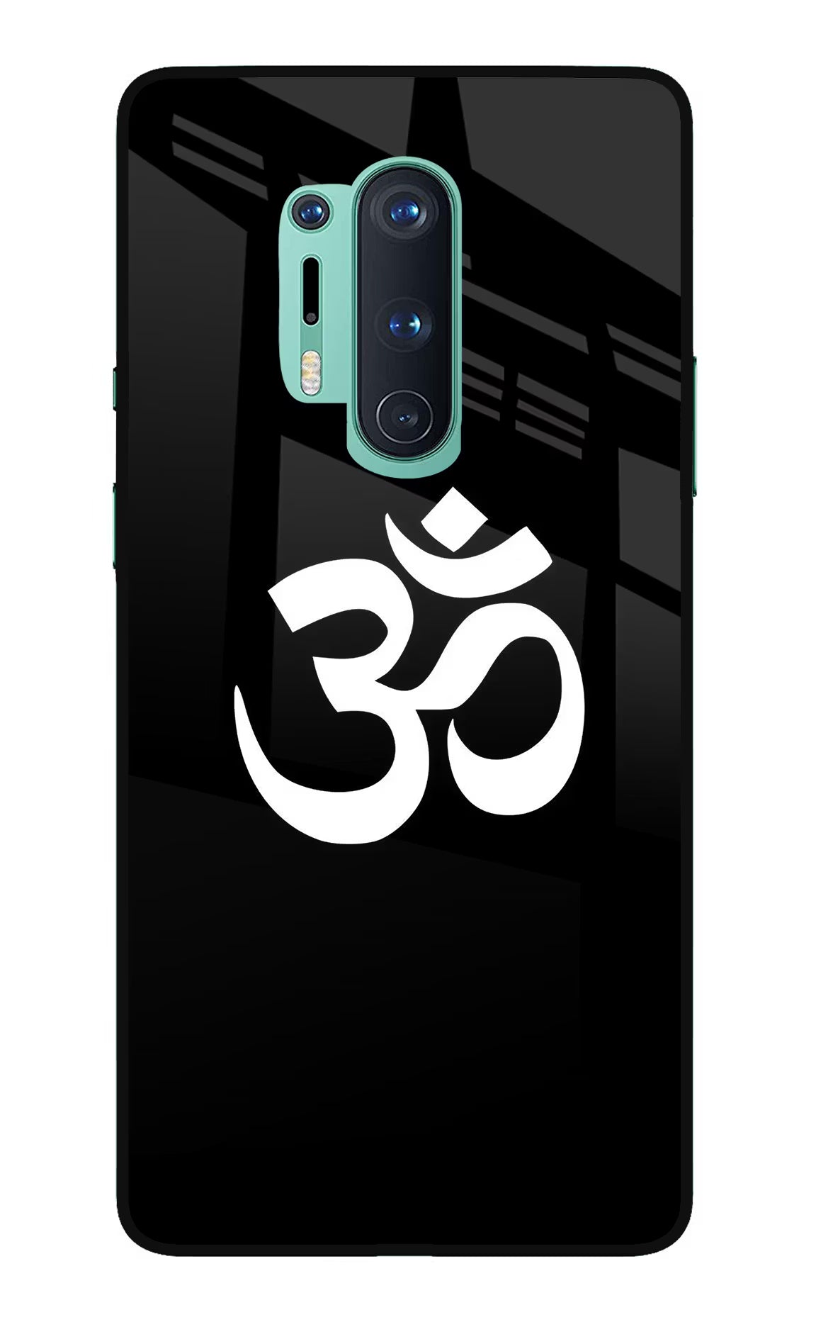 Om Oneplus 8 Pro Glass Case Back Cover by Casekaro