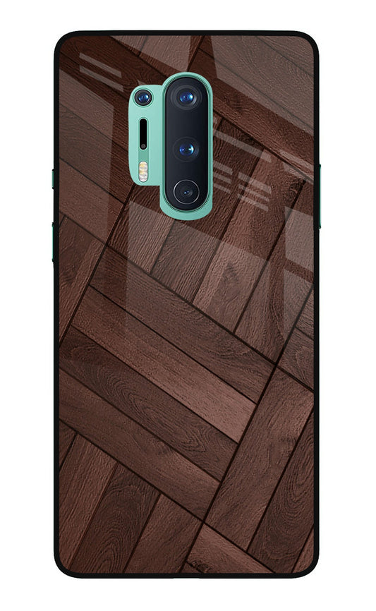 Wooden Texture Design Oneplus 8 Pro Glass Case