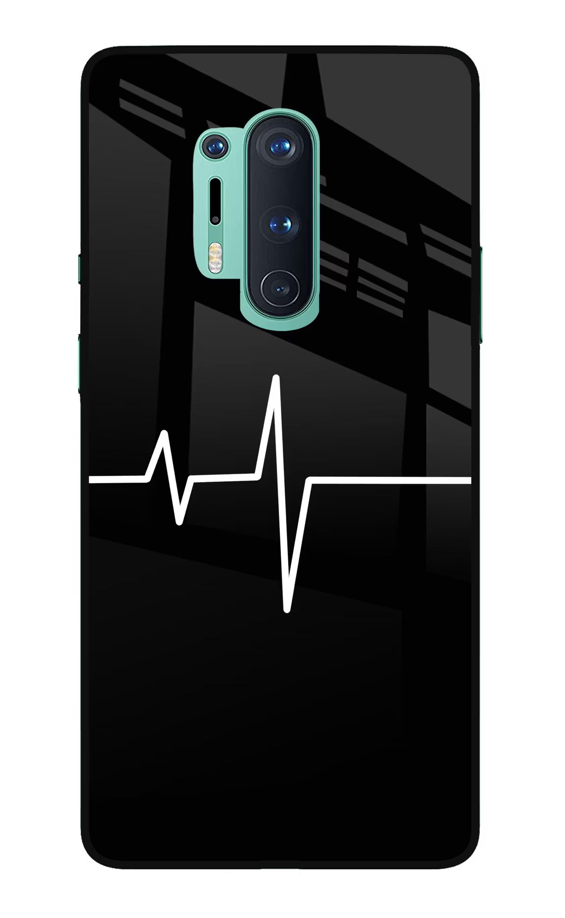 Heart Beats Oneplus 8 Pro Glass Case Back Cover by Casekaro