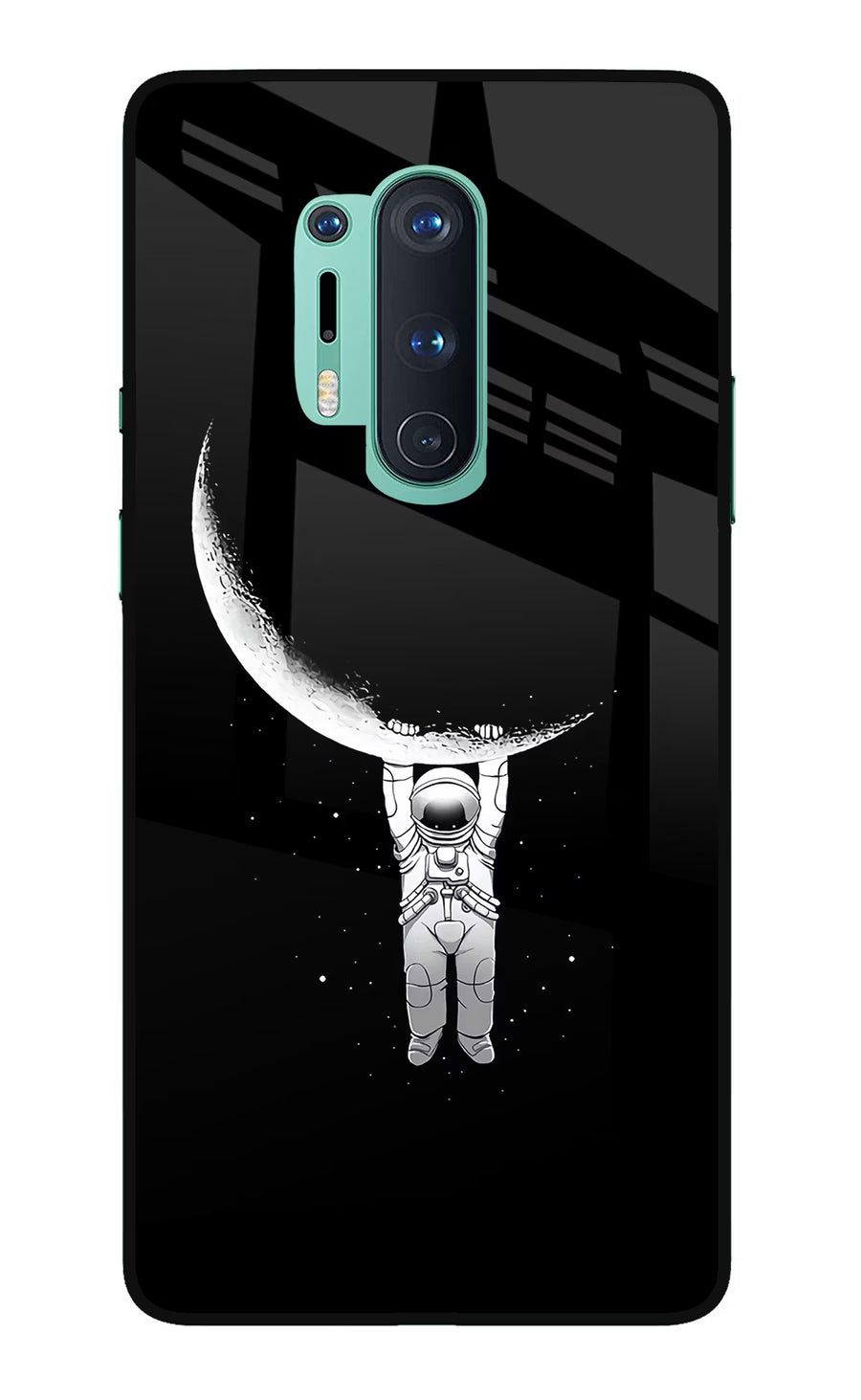 Moon Space Oneplus 8 Pro Back Cover, Glass case