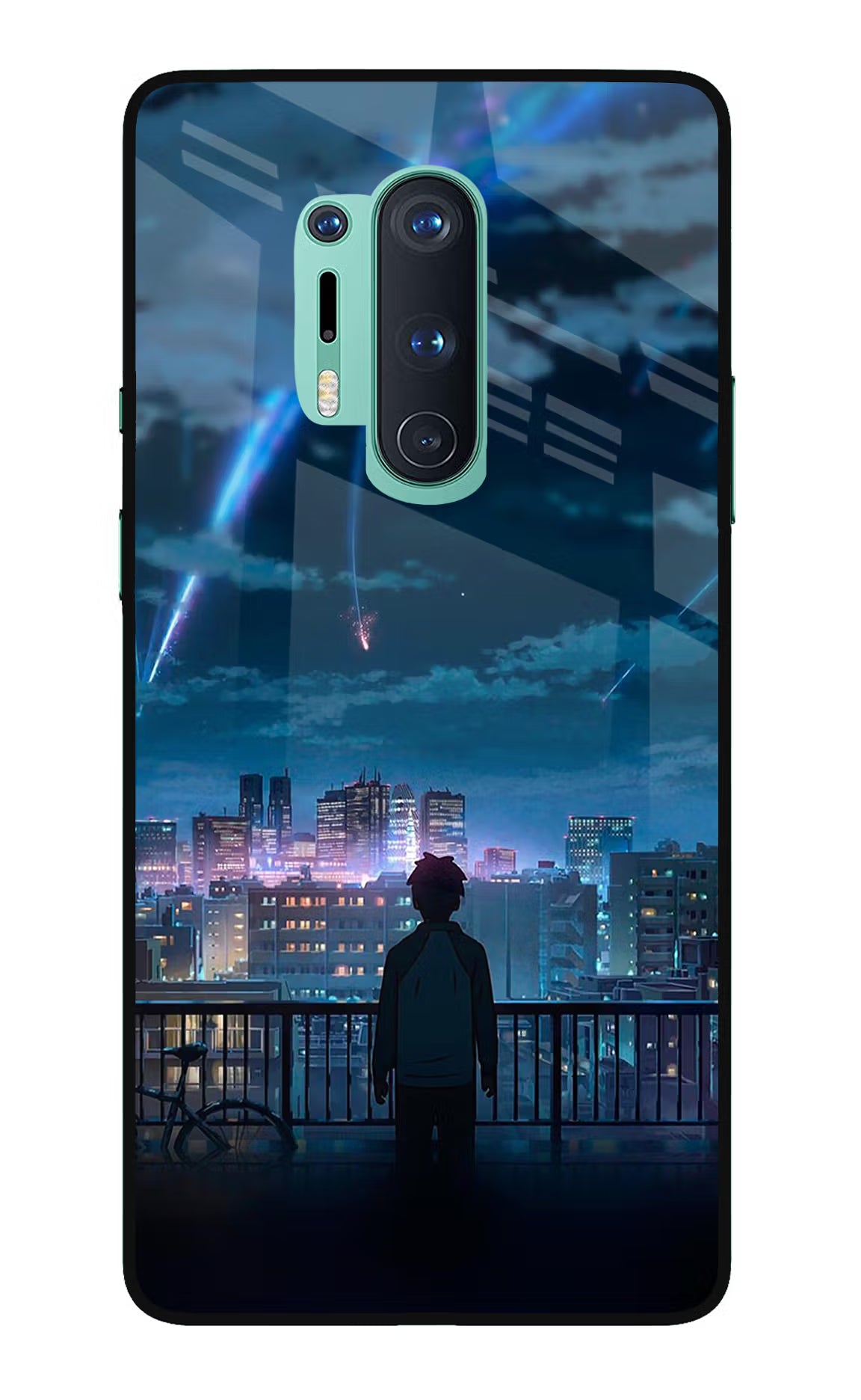 Anime Oneplus 8 Pro Glass Case Back Cover by Casekaro
