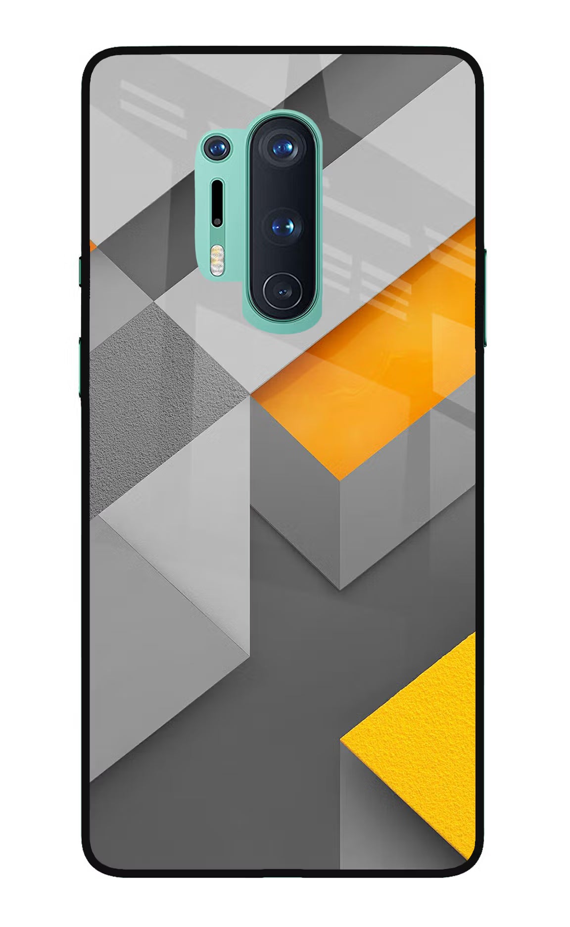 Abstract Oneplus 8 Pro Glass Case Back Cover by Casekaro