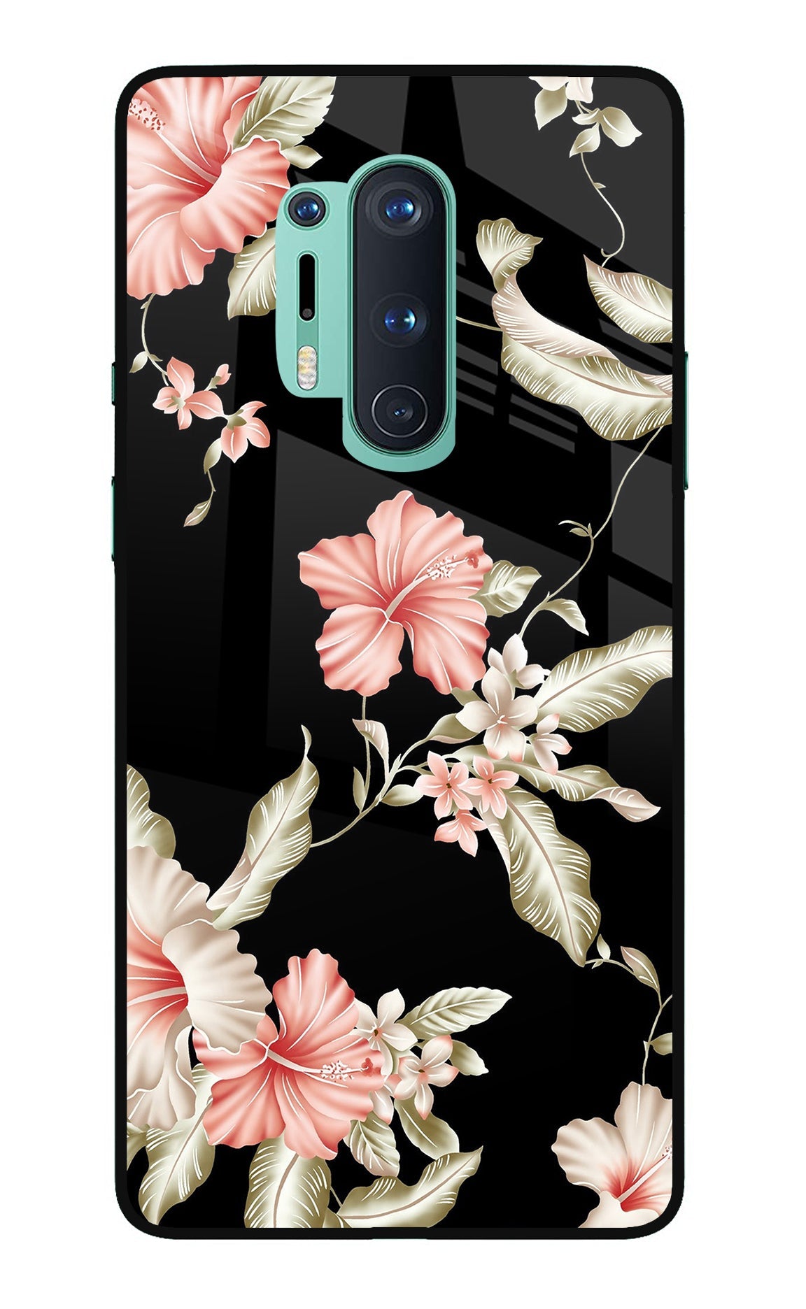 Flowers Oneplus 8 Pro Glass Case