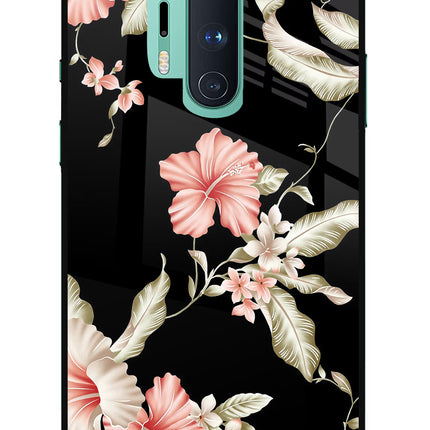 Flowers Oneplus 8 Pro Glass Case