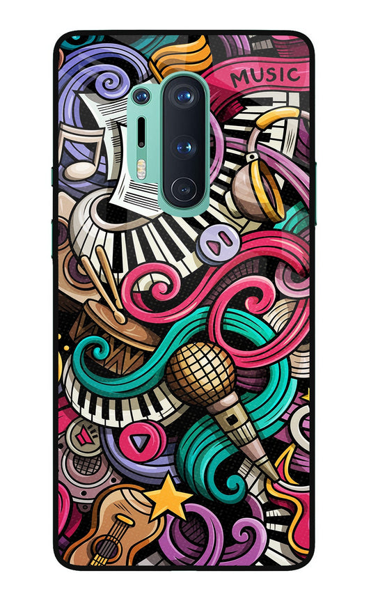 Music Abstract Oneplus 8 Pro Glass Case