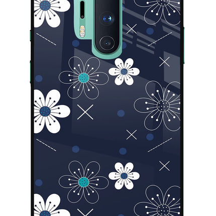Flowers Oneplus 8 Pro Glass Case