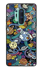 Space Abstract Oneplus 8 Pro Glass Case