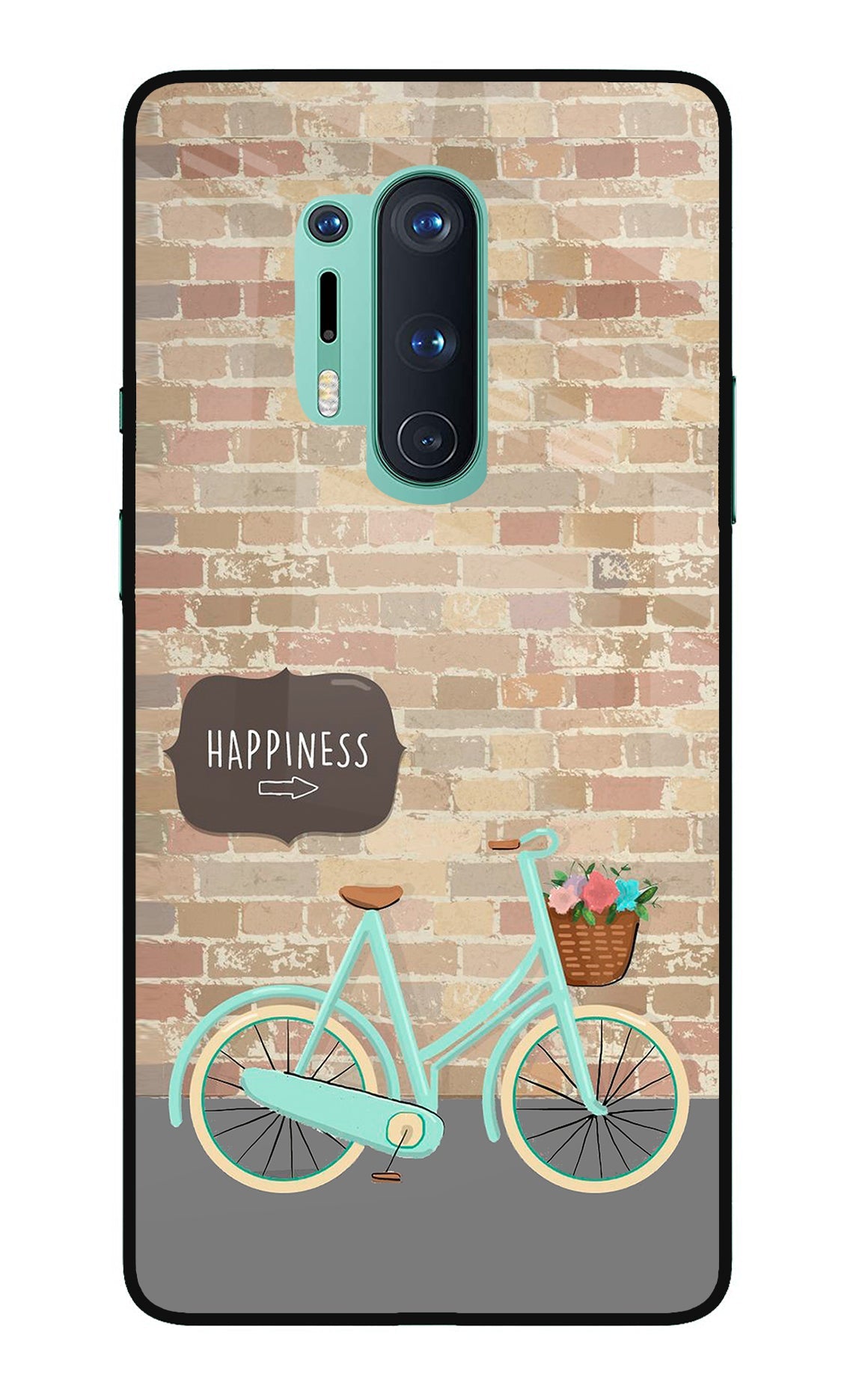 Happiness Artwork Oneplus 8 Pro Glass Case