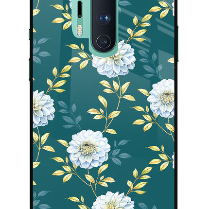 Flowers Oneplus 8 Pro Glass Case