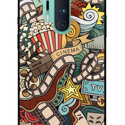 Cinema Abstract Oneplus 8 Pro Glass Case