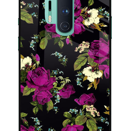 Flowers Oneplus 8 Pro Glass Case
