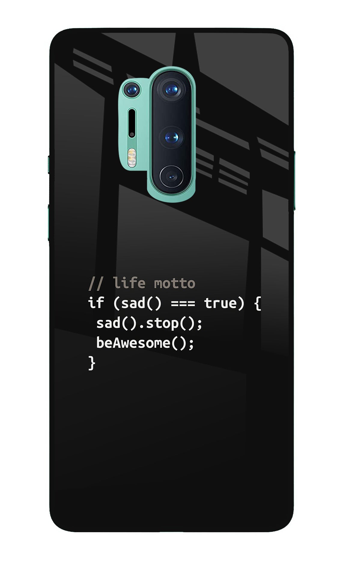 Life Motto Code Oneplus 8 Pro Back Cover