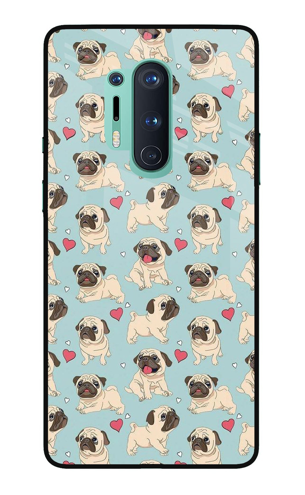 Pug Dog Oneplus 8 Pro Glass Case