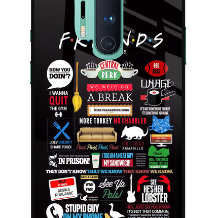 FRIENDS Oneplus 8 Pro Glass Case