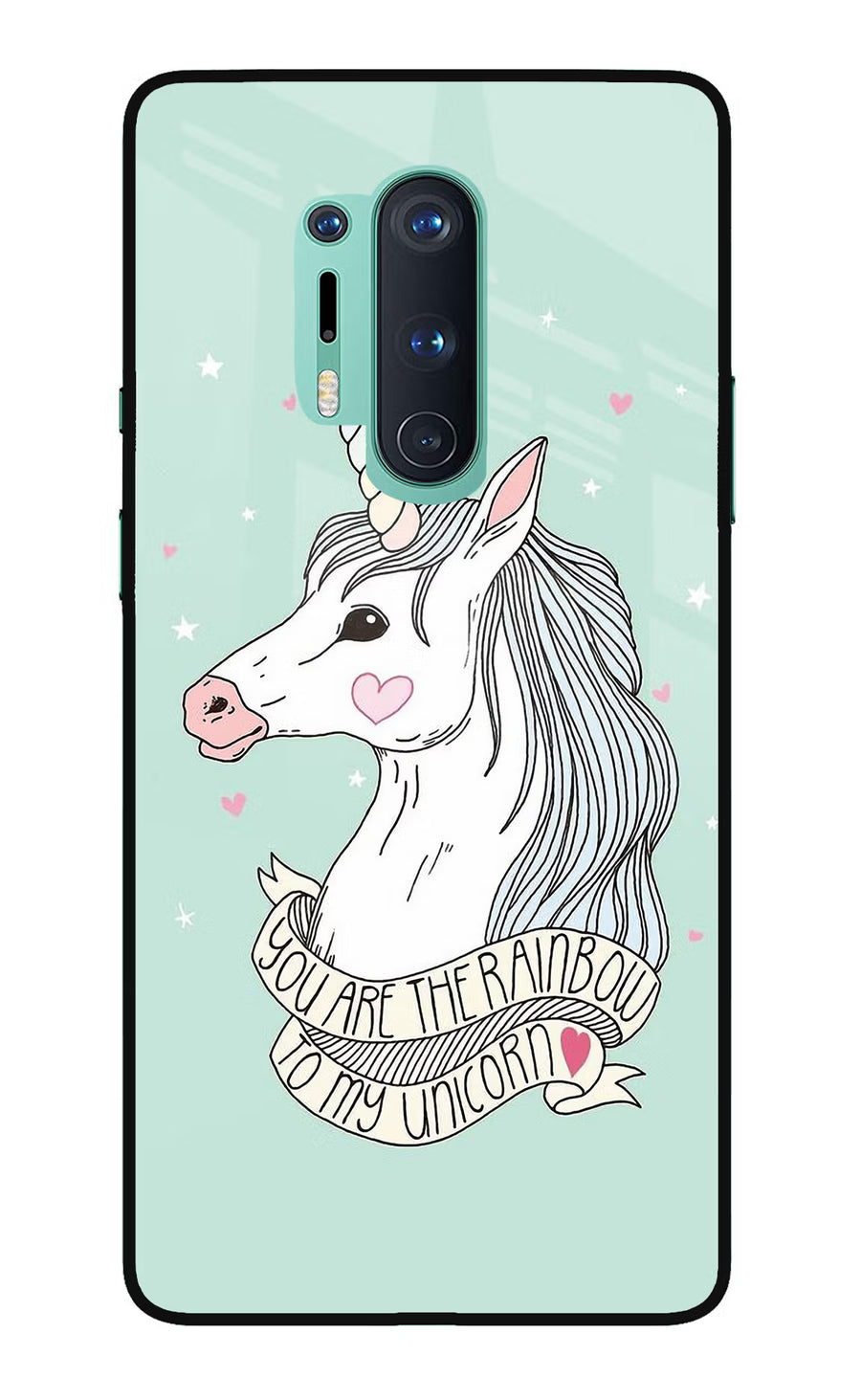 Unicorn Wallpaper Oneplus 8 Pro Back Cover, Glass case