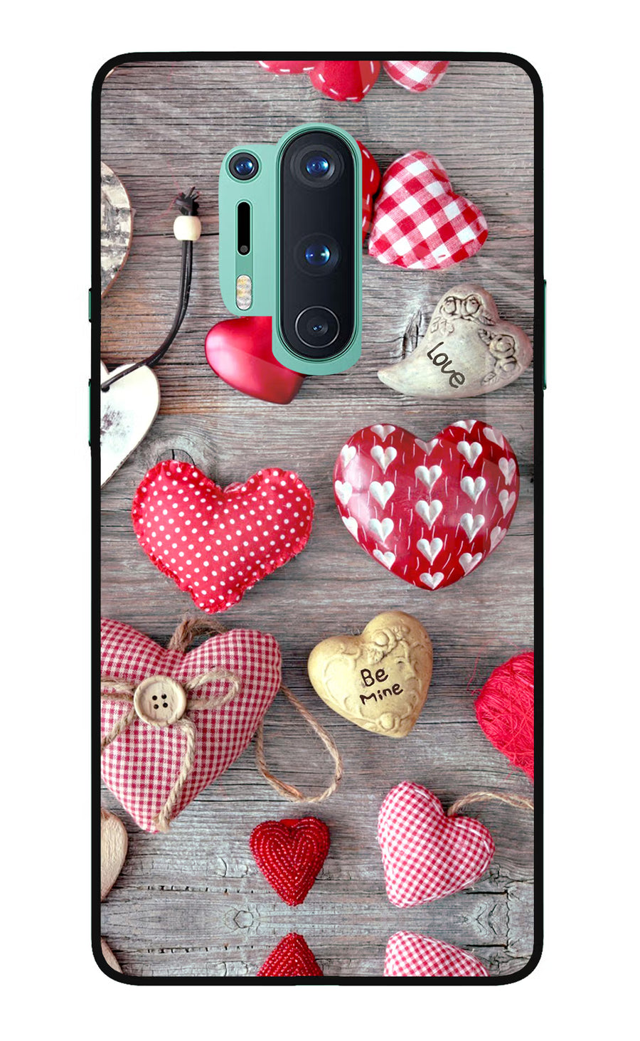 Love Wallpaper Oneplus 8 Pro Back Cover, Glass case