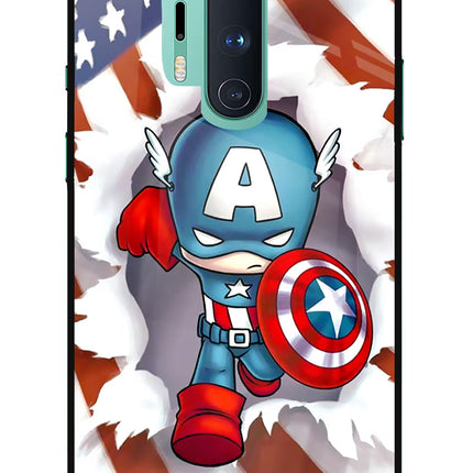 Captain America Oneplus 8 Pro Glass Case