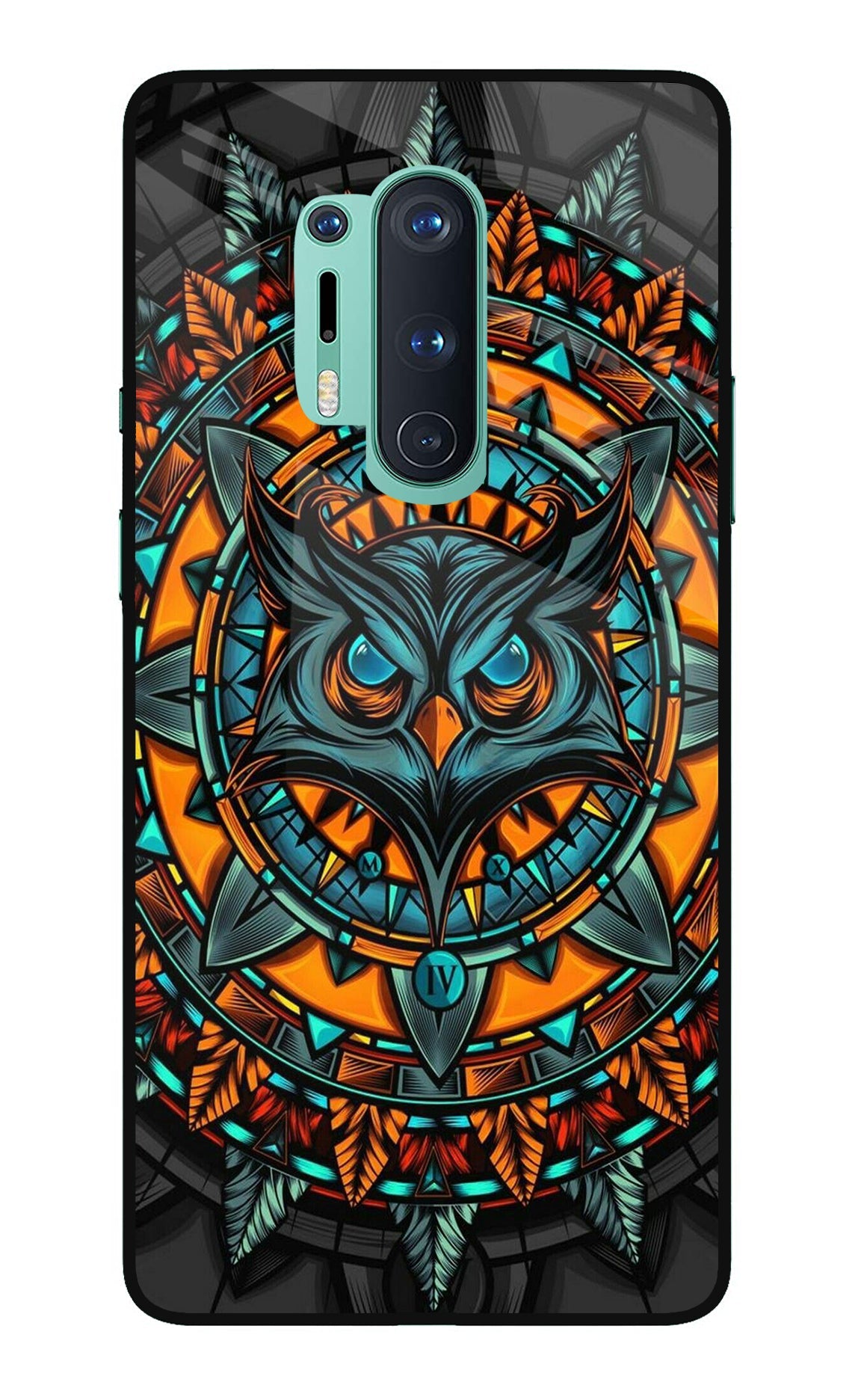 Angry Owl Art Oneplus 8 Pro Glass Case