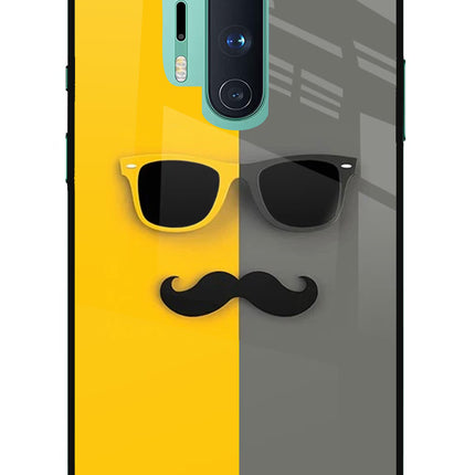 Sunglasses with Mustache Oneplus 8 Pro Glass Case