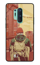 Adventurous Oneplus 8 Pro Glass Case Back Cover by Casekaro