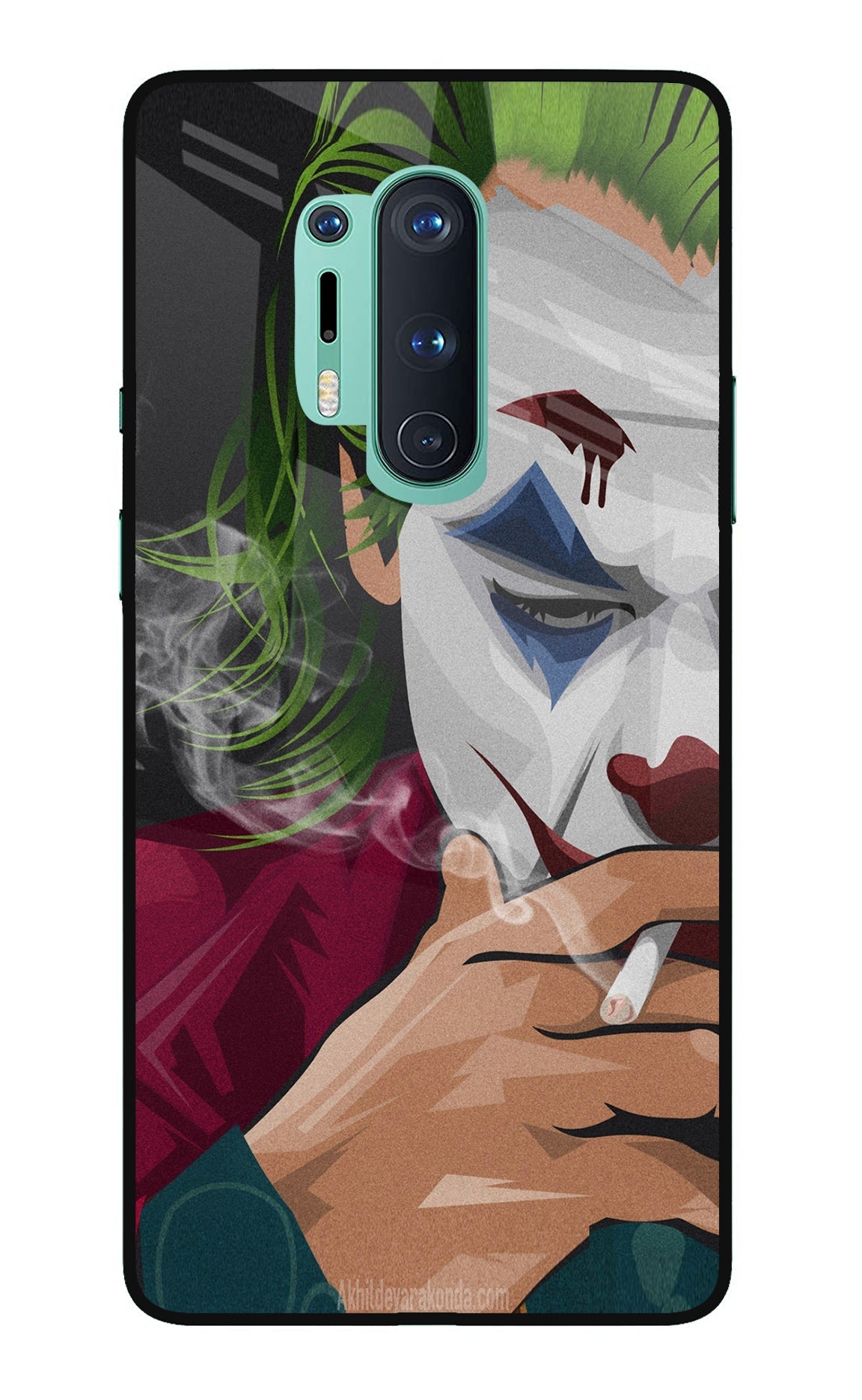 Joker Smoking Oneplus 8 Pro Glass Case