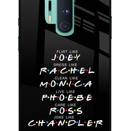 FRIENDS Character Oneplus 8 Pro Glass Case