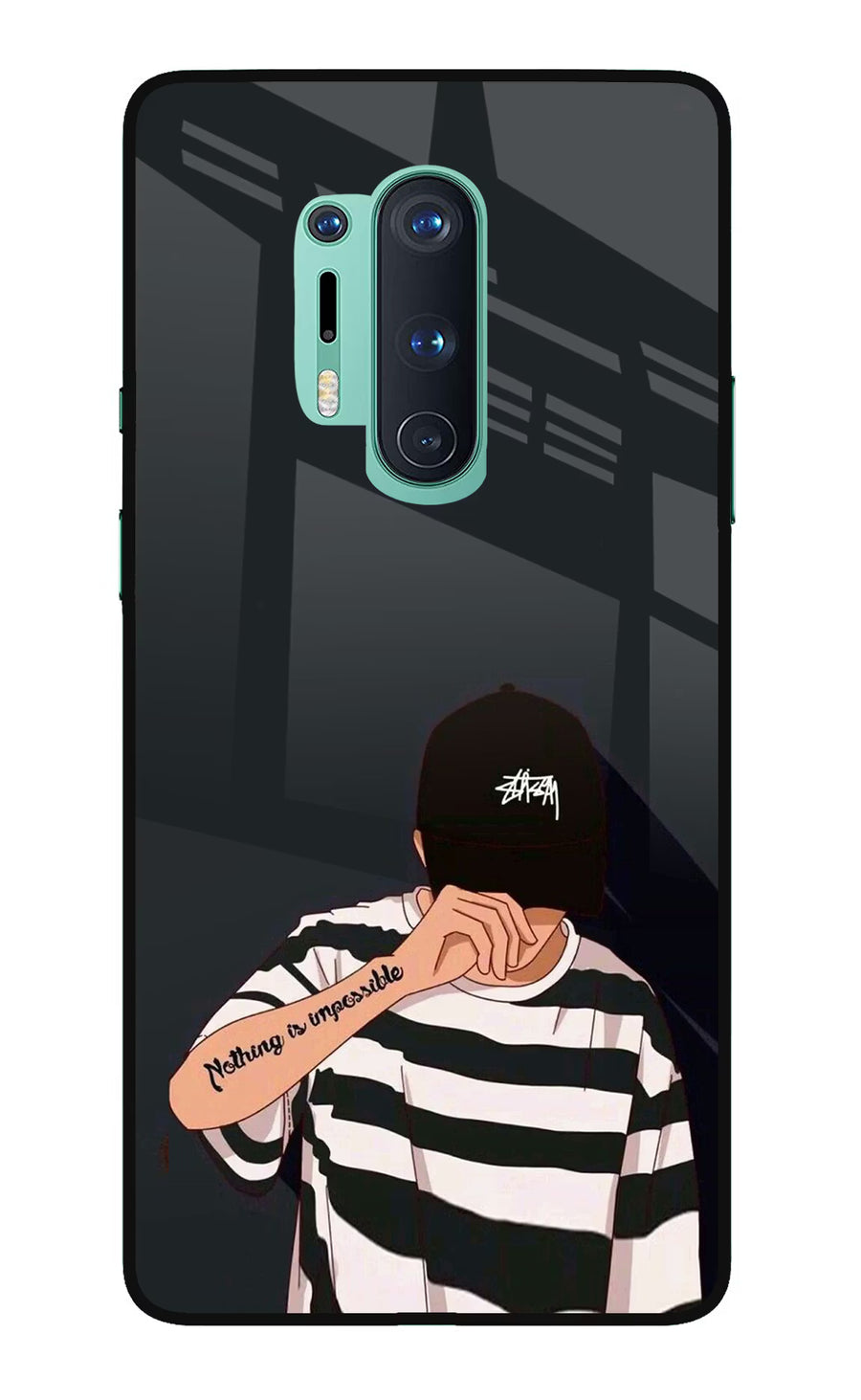 Aesthetic Boy Oneplus 8 Pro Back Cover, Glass case