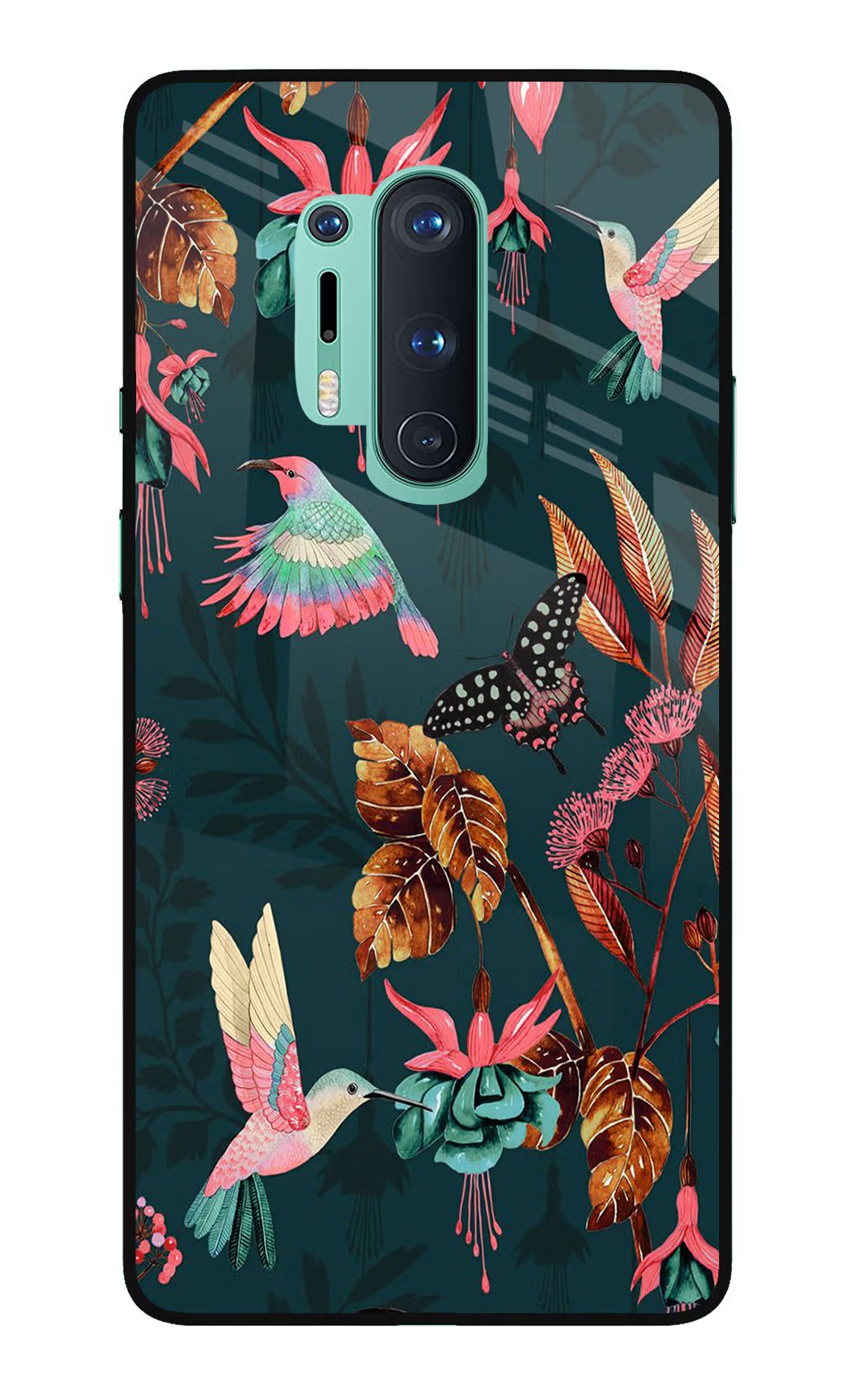 Birds Oneplus 8 Pro Glass Case Back Cover by Casekaro