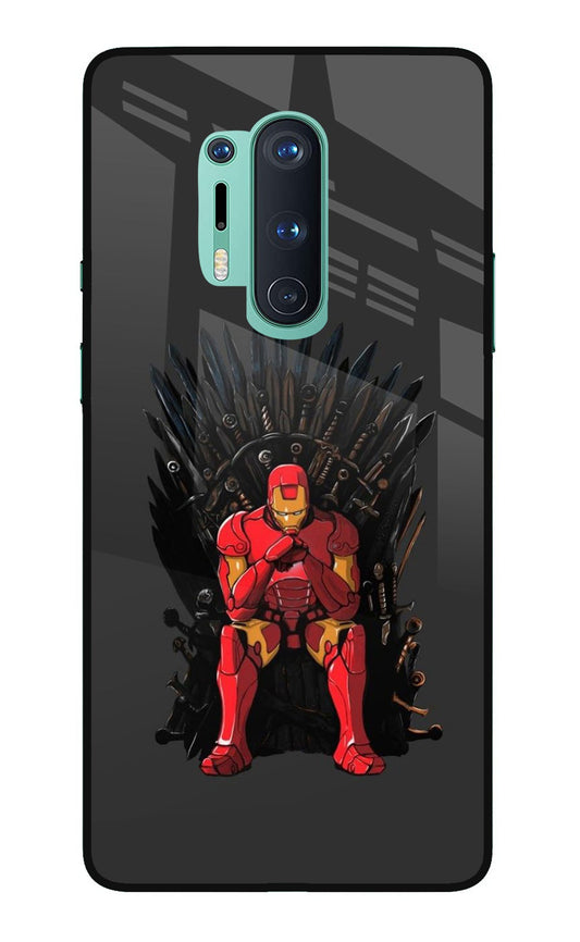 Ironman Throne Oneplus 8 Pro Glass Case