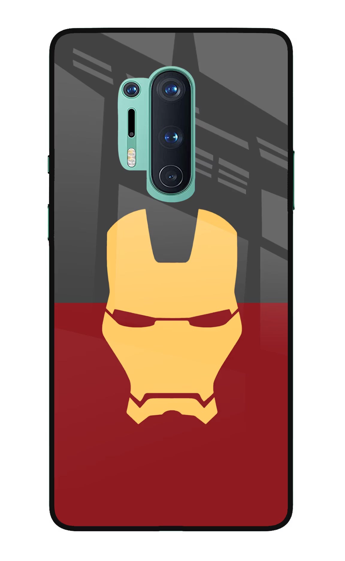 Ironman Oneplus 8 Pro Glass Case Back Cover by Casekaro