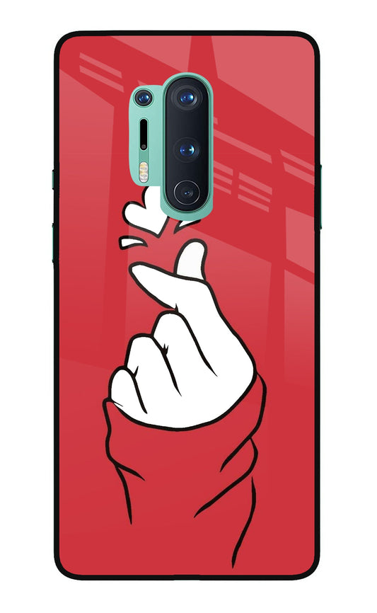 Korean Love Sign Oneplus 8 Pro Glass Case