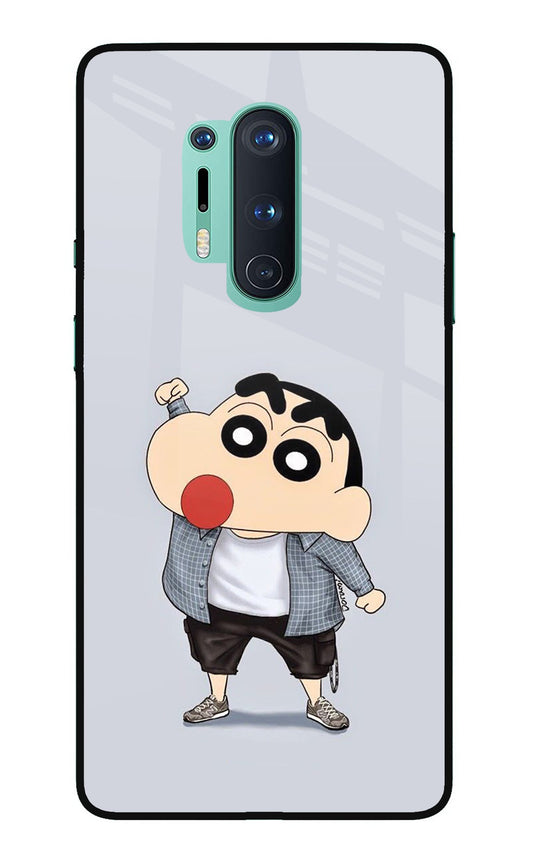 Shinchan Oneplus 8 Pro Glass Case