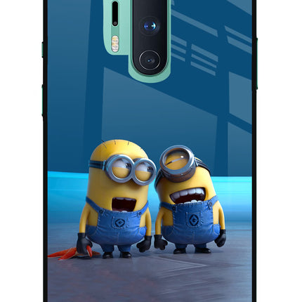 Minion Laughing Oneplus 8 Pro Glass Case