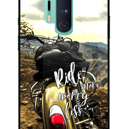 Ride More Worry Less Oneplus 8 Pro Glass Case