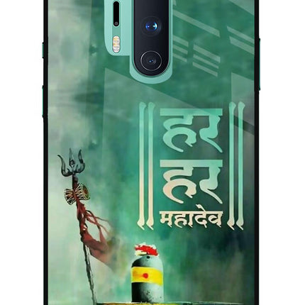 Har Har Mahadev Shivling Oneplus 8 Pro Glass Case