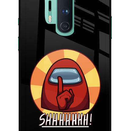 Among Us Shhh! Oneplus 8 Pro Glass Case
