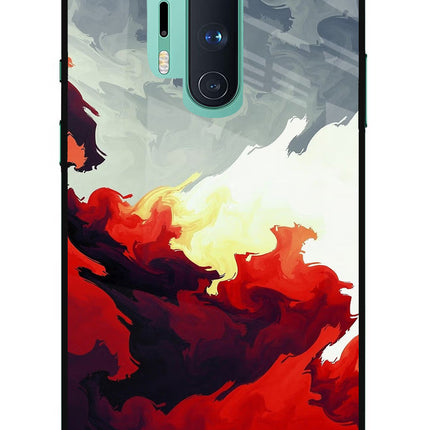 Fire Cloud Oneplus 8 Pro Glass Case