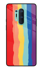 Rainbow Oneplus 8 Pro Glass Case Back Cover by Casekaro