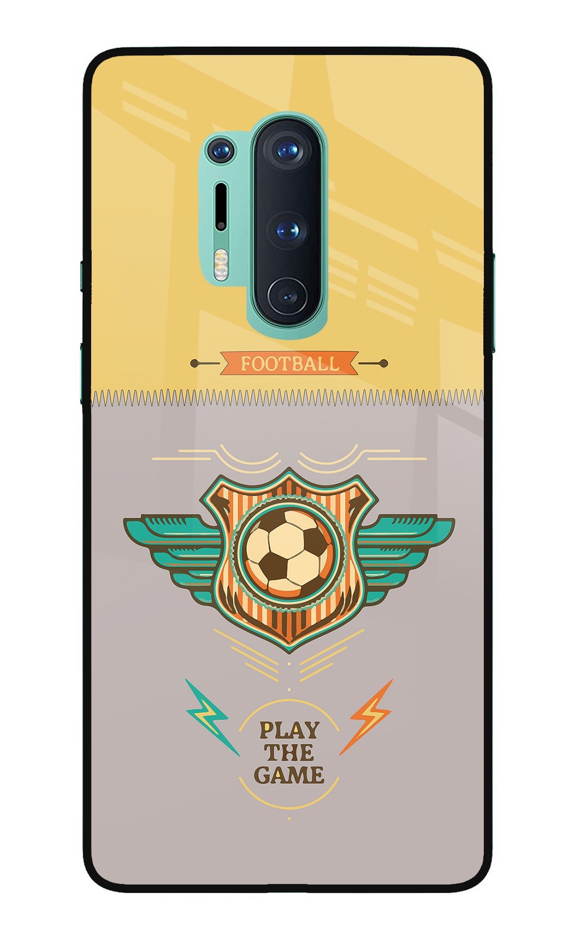 Football Oneplus 8 Pro Glass Case